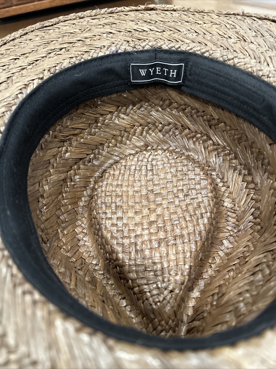Wyeth Dark Brown Straw Hat One Size-adjustable | eBay display picture 1