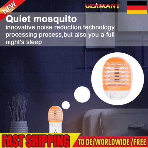Bug Zapper Silent Fly Insektenfalle für drinnen/zu Hause/Büro (Orange EU-Stecker - Photo 1 sur 9