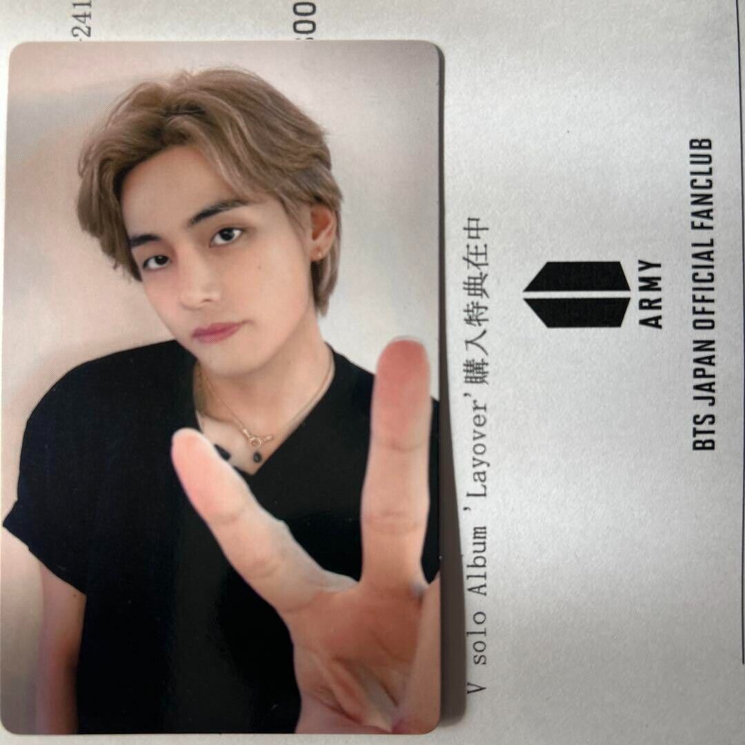 BTS V Taehyung Layover JPFC Lucky draw Japan FC Official BTS V Taehyung Layover JPFC Lucky draw Japan FC Official