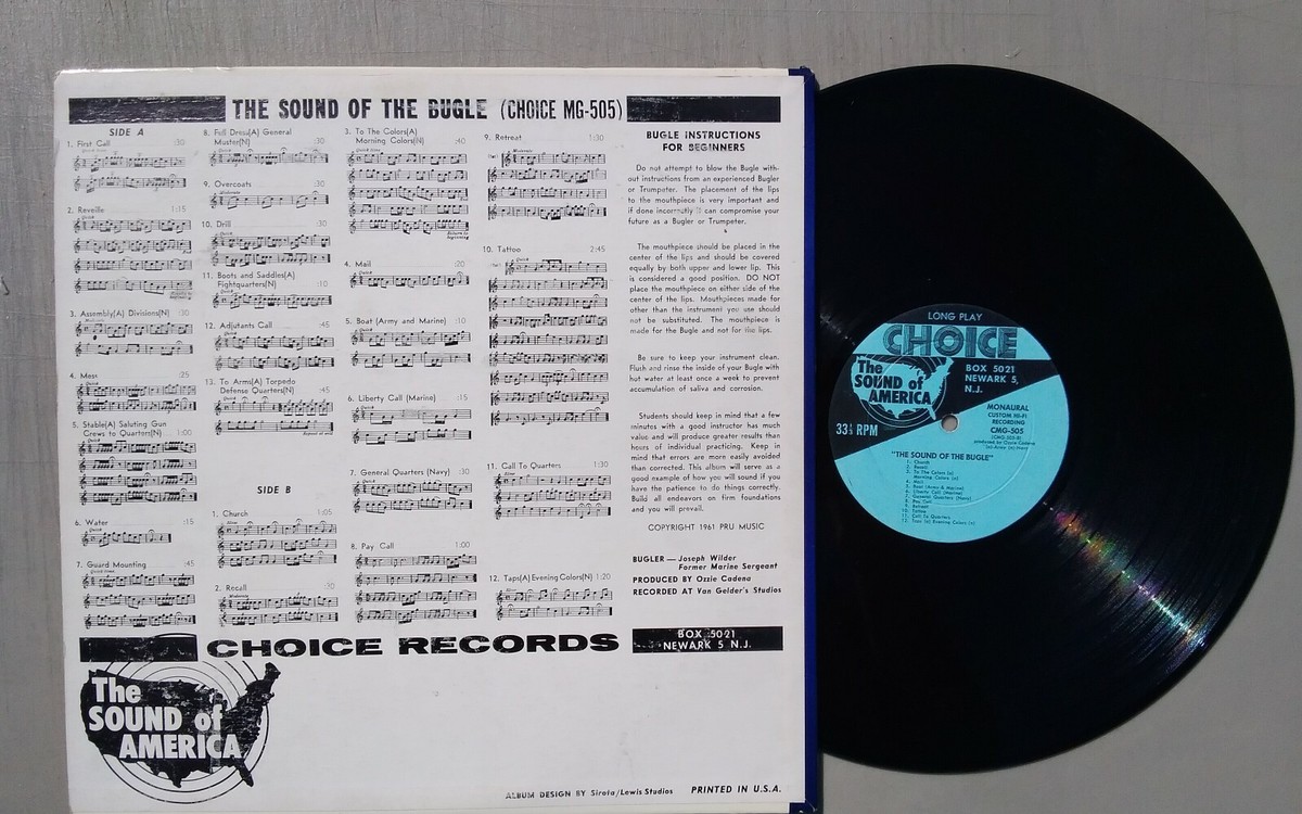 The Sound Of The Bugle 33rpm LP Vinyl 12-inch Choice Records #MG