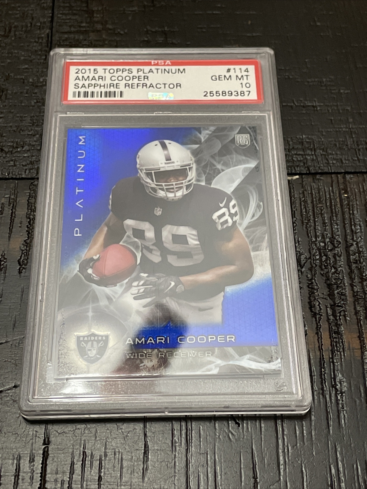 Amari Cooper Topps Platinum #114 Sapphire Refractor