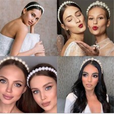 Simulation Pearl Headband-Handmade Flower Hairbands Wedding Hair Women Accessory
