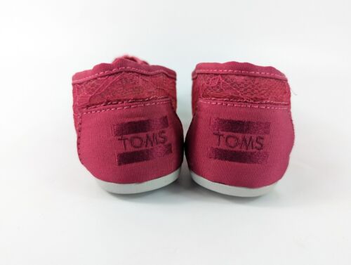 Toms Lacey Fabric Slip On Shoes Uk 3 - Picture 4 of 5