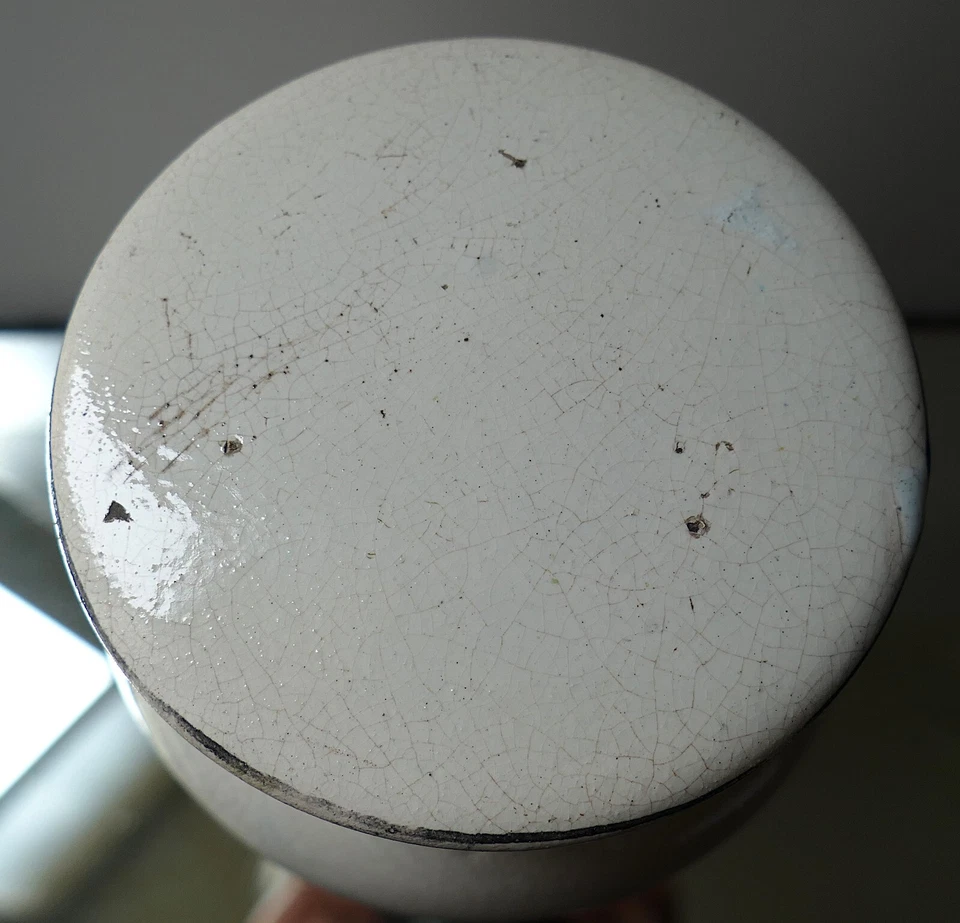 ANCIEN POT A PHARMACIE Apothicaire faïence " SACCH ALBUM " ALBARELLO ? Delft ? - Photo 3/4