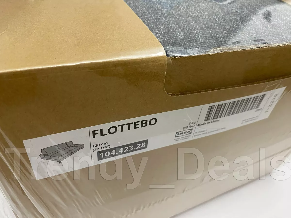 Ikea FLOTTEBO Sleeper Sofa COVER, 47 1/4 Gunnared Medium Gray, 104.423.28,  NEW