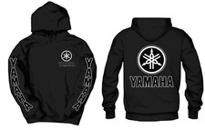 YAMAHA Black Front, Back  Sleeves Black Pullover Hoodie YZF Motocross