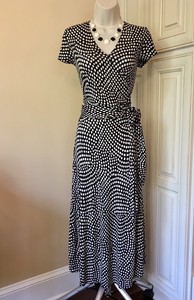 talbots polka dot dress
