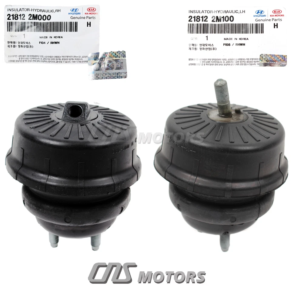 GENUINE Front Hydraulic Mounts LEFT & RIGHT for 10-12 Hyundai Genesis Coupe 2.0L Foto 3 de 3