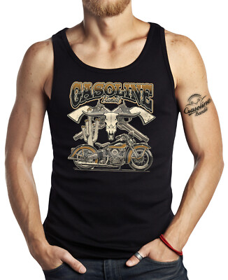 GASOLINE BANDIT Biker Tank Top  Knuckle Head Bike Muskelshirt Shirt S - 2XL