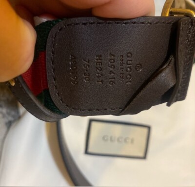 Gucci Web Belt with GG logo size 75/30 | eBay