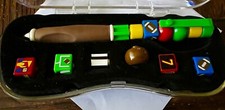 VINTAGE MULTI COLOR LEGO WRITING SYSTEM PEN SET RETIRED SPORTS THEME GREAT GIFT