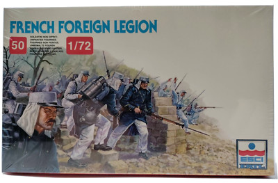 ESCI ERTL French Foreign Legion 1/72 scale Figures #237 50 Unpainted Figures NEW