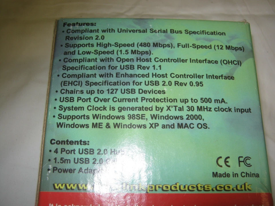 NEWLINK USB 2.0 alta velocidad 4 puertos concentrador usb Foto 3 de 3