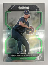 22 Prizm Draft Picks Baseball Thunderstruck Purple Wave #TH-BB Brandon Barriera