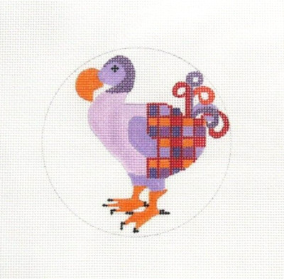 Melissa Prince Abstract Dodo Bird Handpainted Needlepoint Canvas