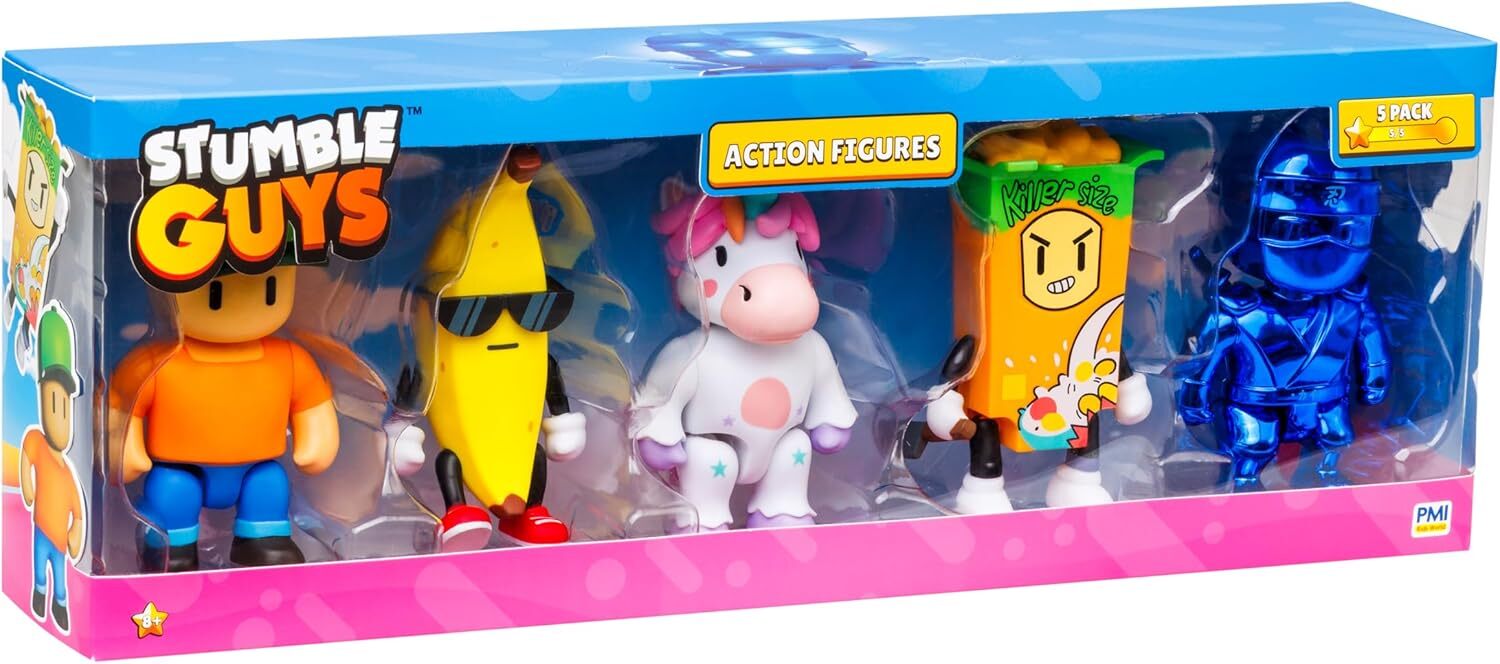 Фигурки спотыкающихся парней в оконной коробке из 5 упаковок