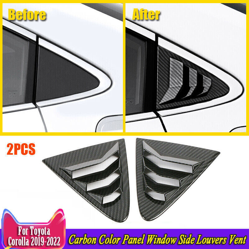 Carbon Fiber Window Louver Vents for 2020-2024 Toyota Corolla Sedan