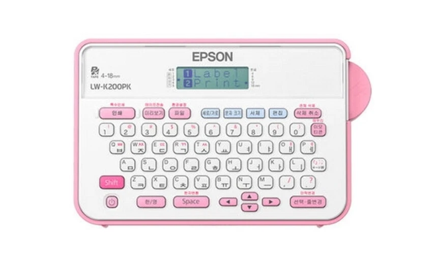 Epson Label Printer LW-K200PK 4~18mm 69Frame 173x109x58mm 400g *English/Korean* - Image 2 of 4