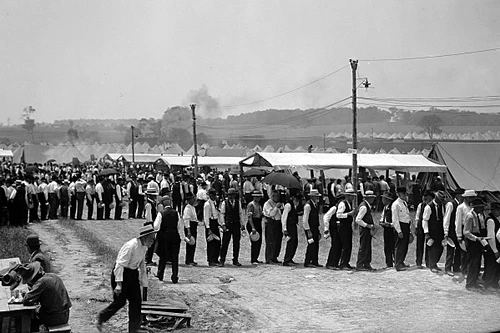 New 5x7 Civil War Photo: Veterans at the Gettysburg 50th Anniversary Reunion
