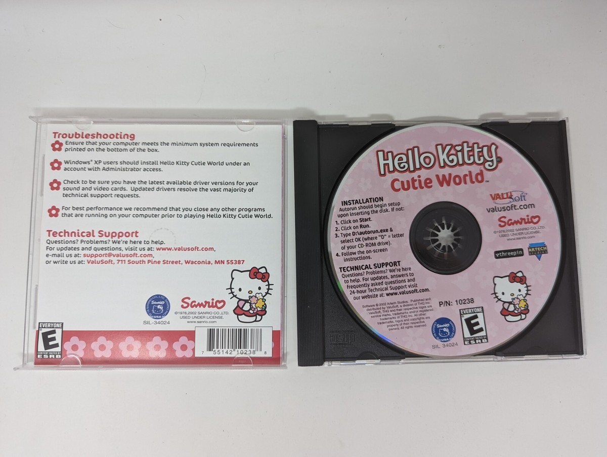 Hello Kitty Cutie World Sanrio 2002 PC Game CD 755142102067| eBay