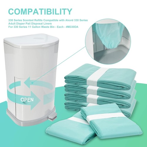 Grueso y Duradero Janibell Akord 330 Series Recambios para Cubos, 6 Bolsas Ligeramente Perfumadas - Imagen 5 de 8