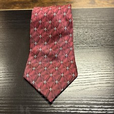 ZYLOS George Machado Men's 100% Silk Neck Tie ~ Geometric Red Made in the USA!