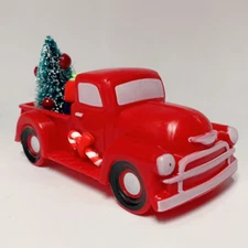Vintage Classic Pickup Truck w/Tree & Gift Box House Rustic Christmas Xmas Decor