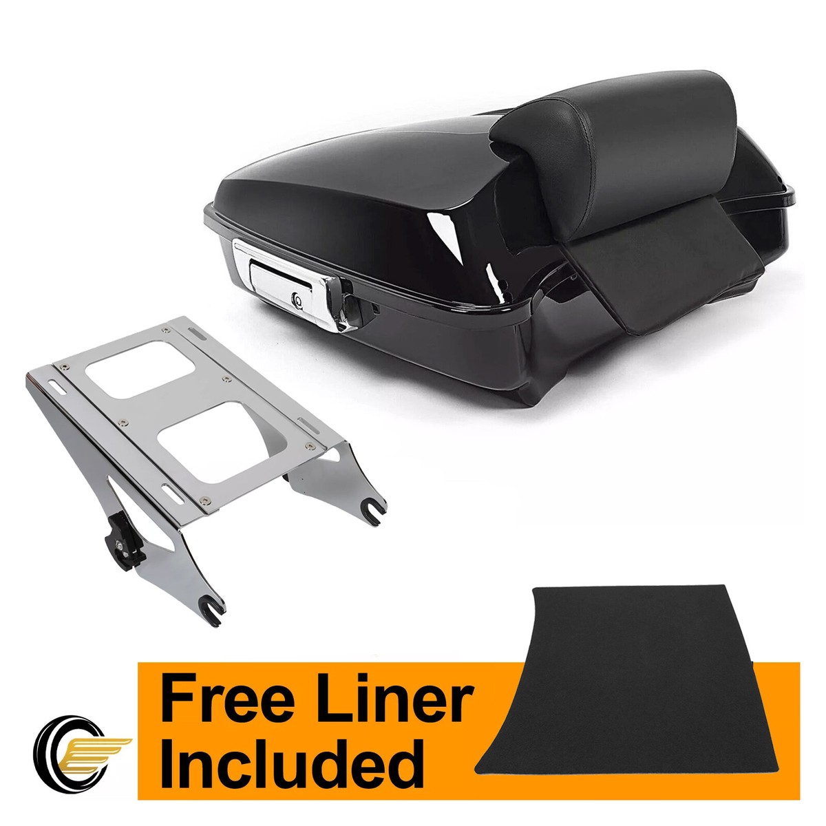 Razor Trunk Mount Rack Pad Pack For Harley Touring Road King