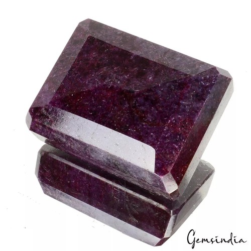 1620 Ct Natural Deep Red Ruby Octagon Cut Loose Earth mined Madagascar Gemstone - Picture 6 of 6