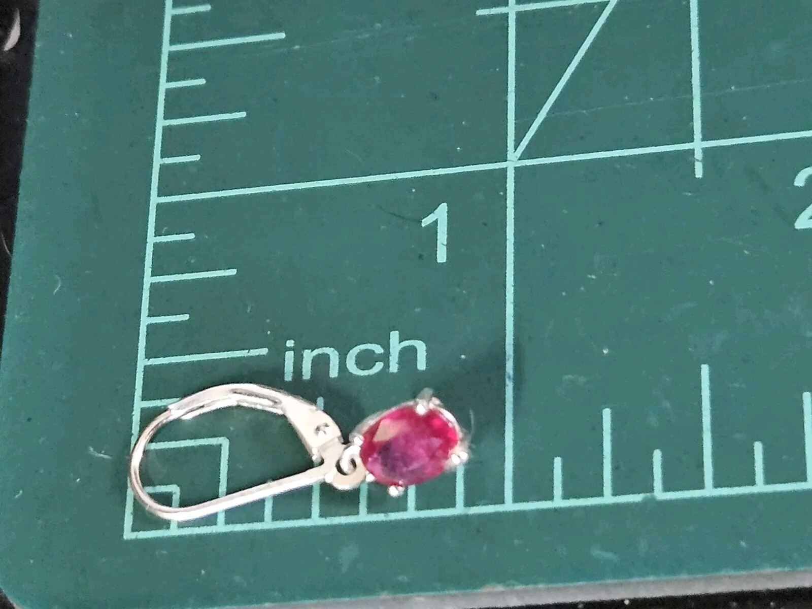 Chuck Clemency STS Sterling Silver Red Ruby Petit… - image 9