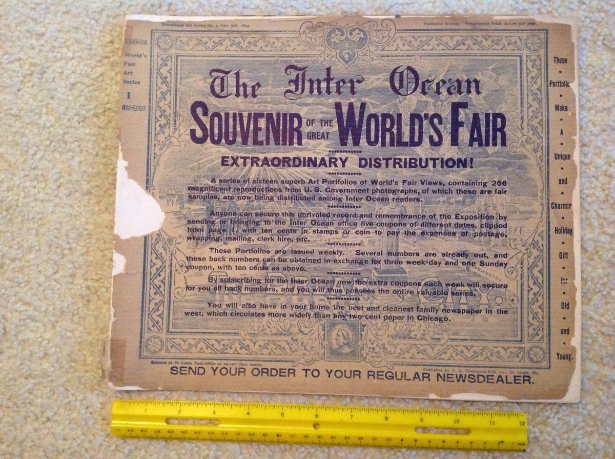 1893 worlds fair columbian exposition 20 Pages Portfolio, The