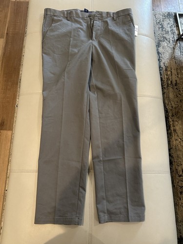 IZOD Men’s Stretch Pant Advantage Comfort Stretch Flat Front Gray 38 x 34 NWT - Picture 4 of 4
