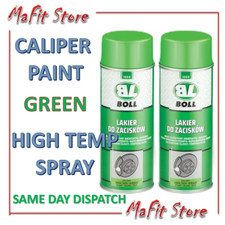 GREEN BRAKE CALIPER PAINT 2 x 400ml THERMAL 260°C Resistant Spray Lacquer