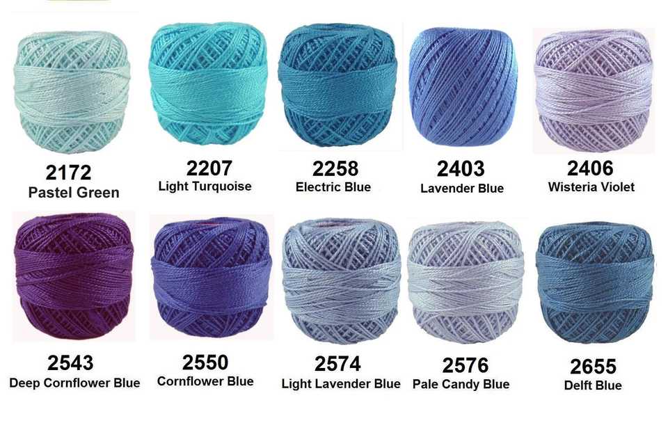 1 x 40m Circulo RUBI Crochet Cotton Hardanger Crewel Embroidery Thread Perle 8 - Image 3 of 4