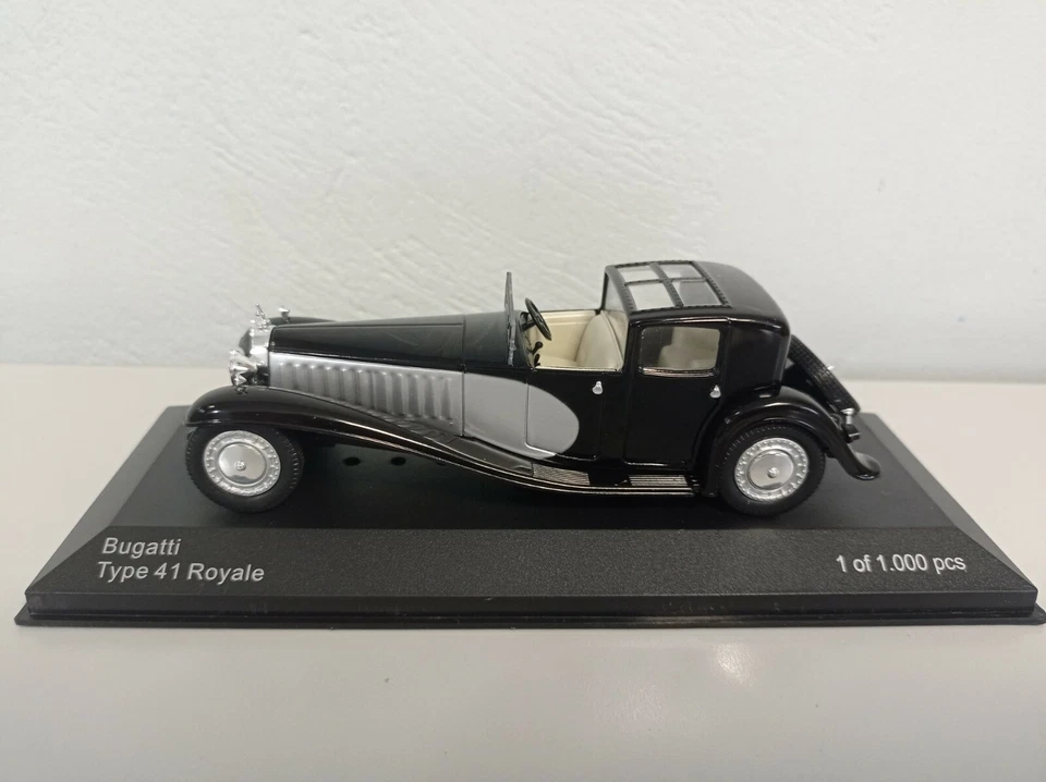 RARA CAJA BLANCA 1:43 BUGATTI TIPO 41 ROYALE 1 DE 1000 PIEZAS - WB221  Foto 2 de 4
