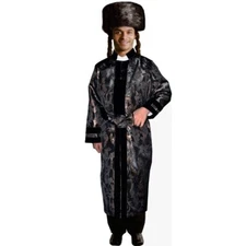 Adult Black Rabbi Coat By Dress Up America