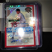 2024 PANINI PROSPECT ED RED SUPER FRACTOR #119 NOBLE MEYER RC AUTO 87/99 -MIAMI