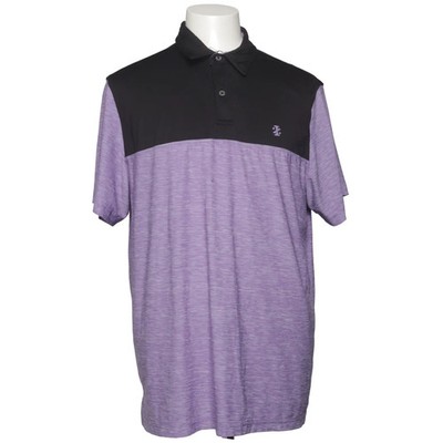 Izod Golf, Poloshirt, Größe: L, Lila/Schwarz, Einfarbig, Herren #bMf