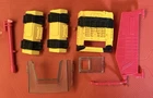 Vintage GI Joe TIGER SHARK Parts Lot 1988 Hasbro VANE CONNECTOR WINDSHIELD ARAH