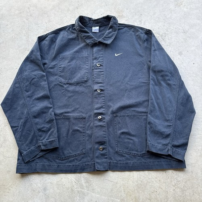 #ad #ad Nike Life Unlined Chore Coat Jacket Men’s Size XL Canvas Black $49.99