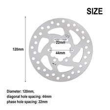 Rotorbremse Scheibenbremse Bremsen Edelstahl Silber Tragenresistent 120 Mm – Bild 11