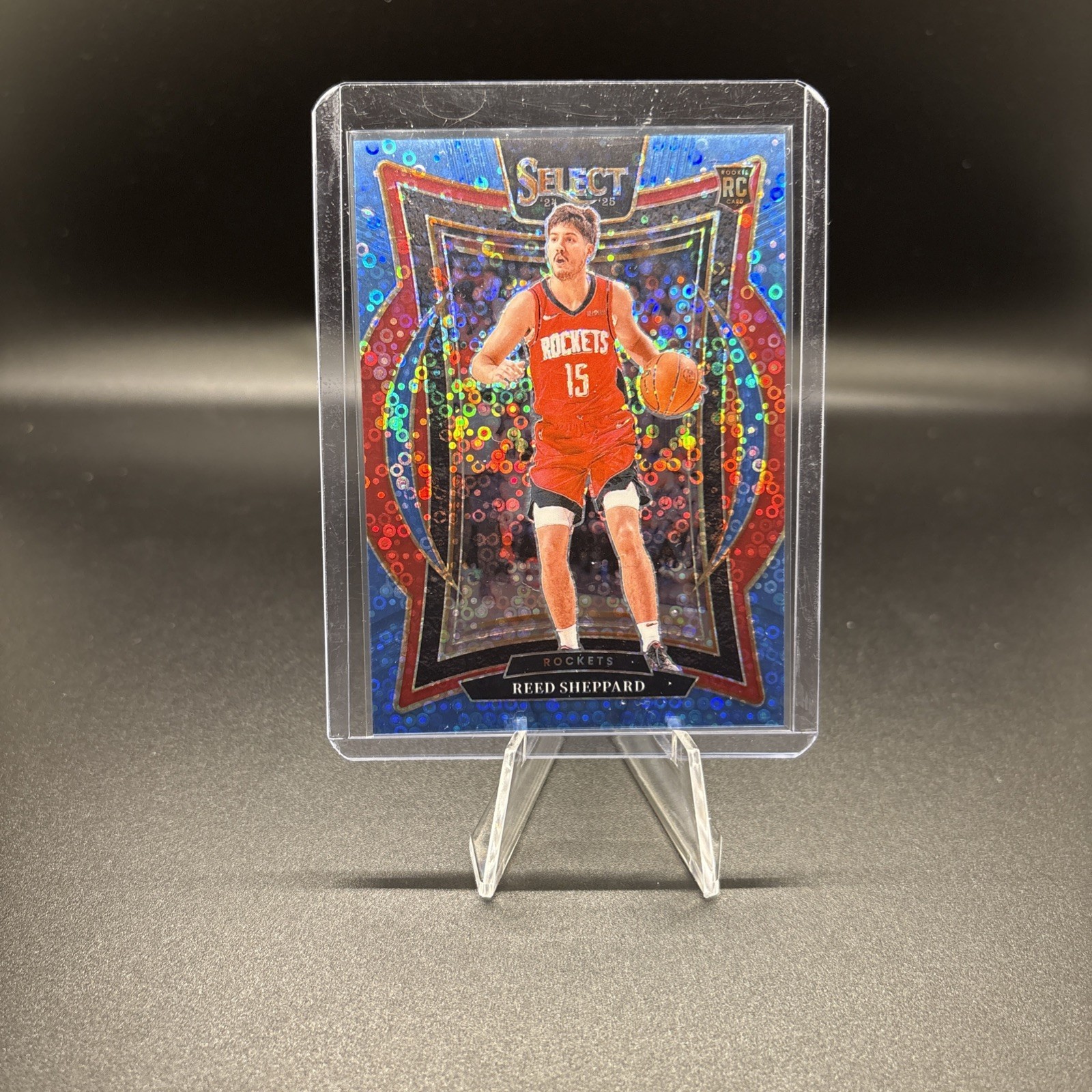 REED SHEPPARD - 2024-25 Select Basketball #68 - ROOKIE - Light Blue Disco /99