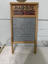 Maid-Rite Family Size Columbus Washboard 12 x 23 in. Never Used Made in USA