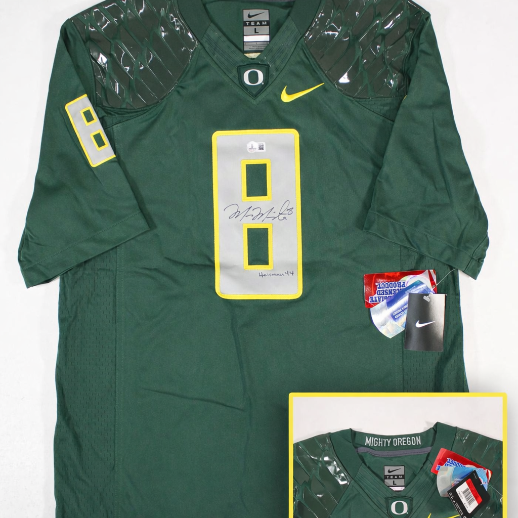Marcus Mariota Autographed Signed Oregon Ducks "Heisman 14" Nike Jersey (Beckett Certified) 