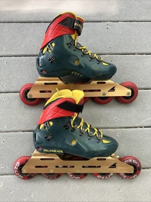 Metallic Green Roller Blade In Line Fusion 10k Size 24 Eu Size 8 US