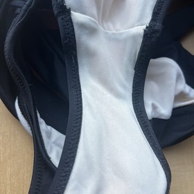 Agent Provocateur Mazzy Pink & Black One Piece Scoop Back Swimsuit sz 3 AP