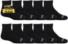 Boys' Dual Defense Ankle Socks 10 Pack                