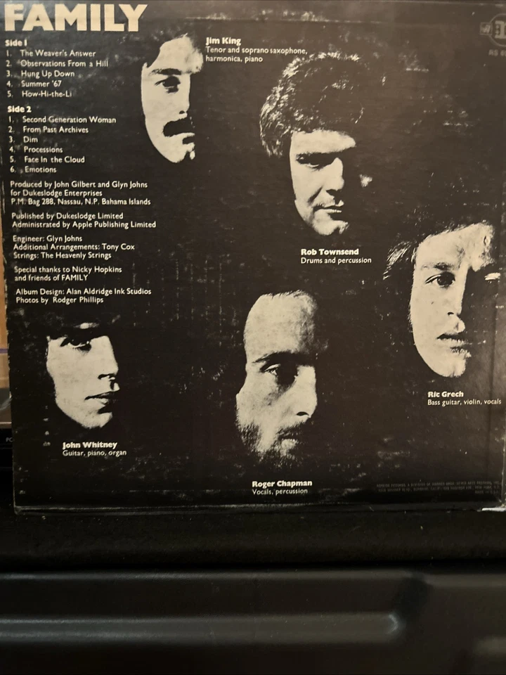 FAMILY  ‎– Family Entertainment  1969 1st US WL Promo LP  MINT Glyn Johns - Image 2 of 3