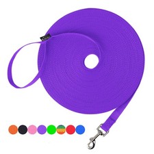 Hi Kiss Dog/Puppy Obedience Recall Training Agility Lead - 30 Feet, Purple