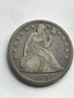 1871 Seated Liberty Silver Dollar Cleaned Good Details Free US Shipping Rare